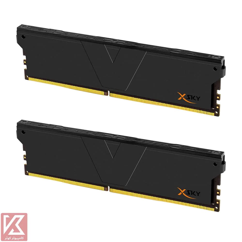 رم وی کالر 32 گیگابایت (2×16) دو کانال DDR5 6000 مدل Manta XSky CL28 — تصویر ۲