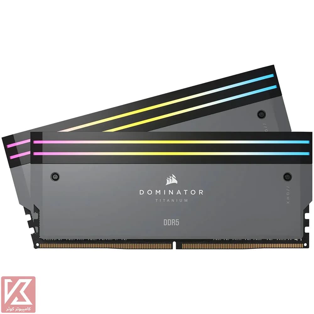رم کورسیر 48 گیگابایت (2×24) دو کانال DDR5 7000 مدل Dominator Titanium RGB CL36 — تصویر ۱۲