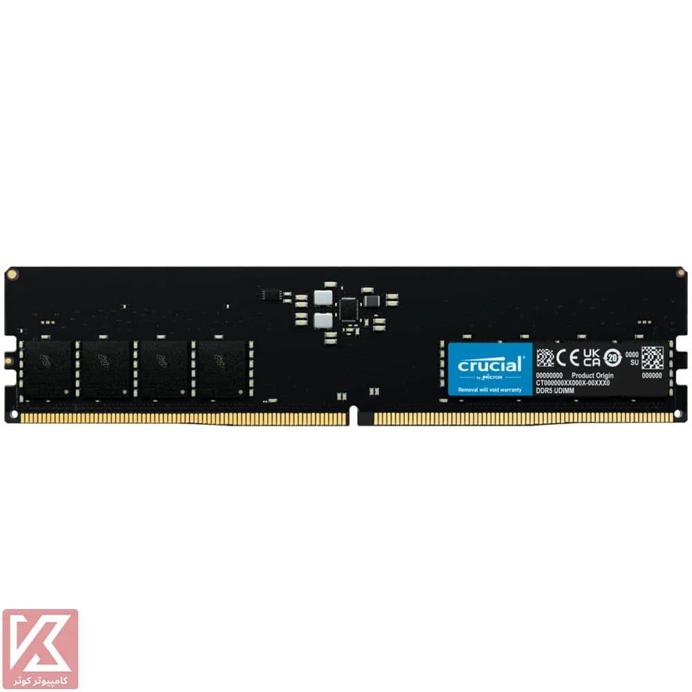 رم کروشیال 8 گیگابایت DDR5 CL46 باس 5600 مدل CRUCIAL U-DIMM CT8 — تصویر ۳