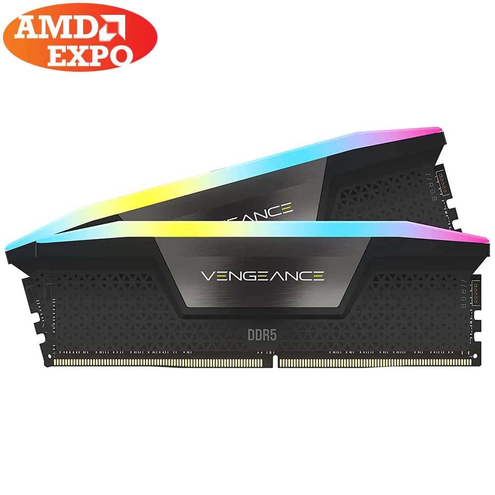 رم کورسیر 64 گیگابایت (2×32) دو کانال DDR5 6000 مدل Vengeance RGB CL40 AMD EXPO — تصویر ۵