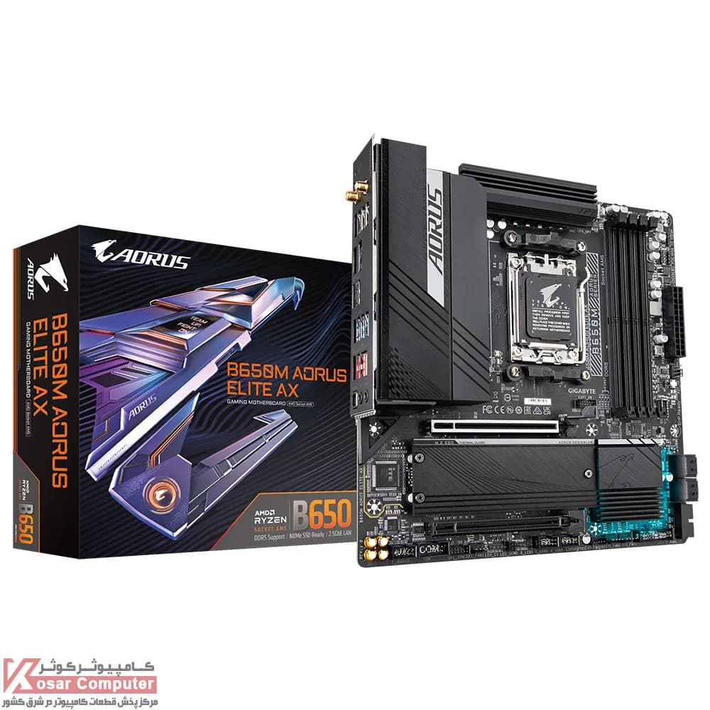 مادربرد گیگابایت B650M AORUS ELITE AX — تصویر ۸