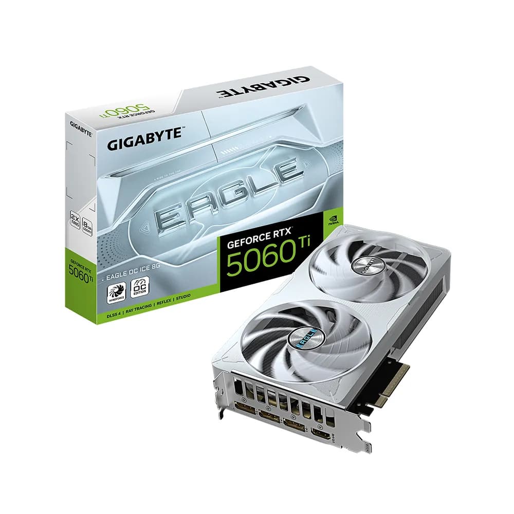 کارت گرافیک گیگابایت RTX 5060 Ti EAGLE OC ICE 8G