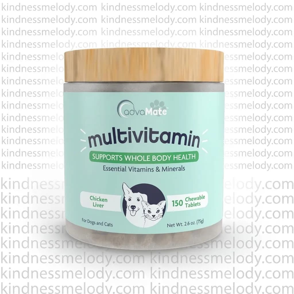 مولتی ویتامین ادواکر مخصوص سگ و گربه Advacare Multi Vitamin for Dogs and Cats بسته ۱۵۰ عددی — تصویر ۳
