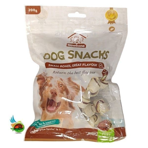 اسنک تشویقی پیچی سگ هابون طعم فیله گوشت Howbone dog snacks with filet mignon وزن ۲۰۰ گرم — تصویر ۲