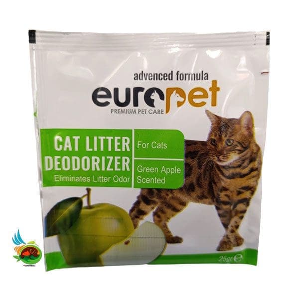 خوشبو کننده خاک گربه یوروپت رایحه سیب سبز Europet cat litter green apple وزن 25 گرم — تصویر ۲