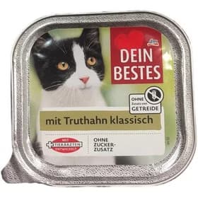 ووم گربه دین بستس طعم بوقلمون Dein bestes mit truthahn klassisch وزن ۱۰۰ گرم — تصویر ۲