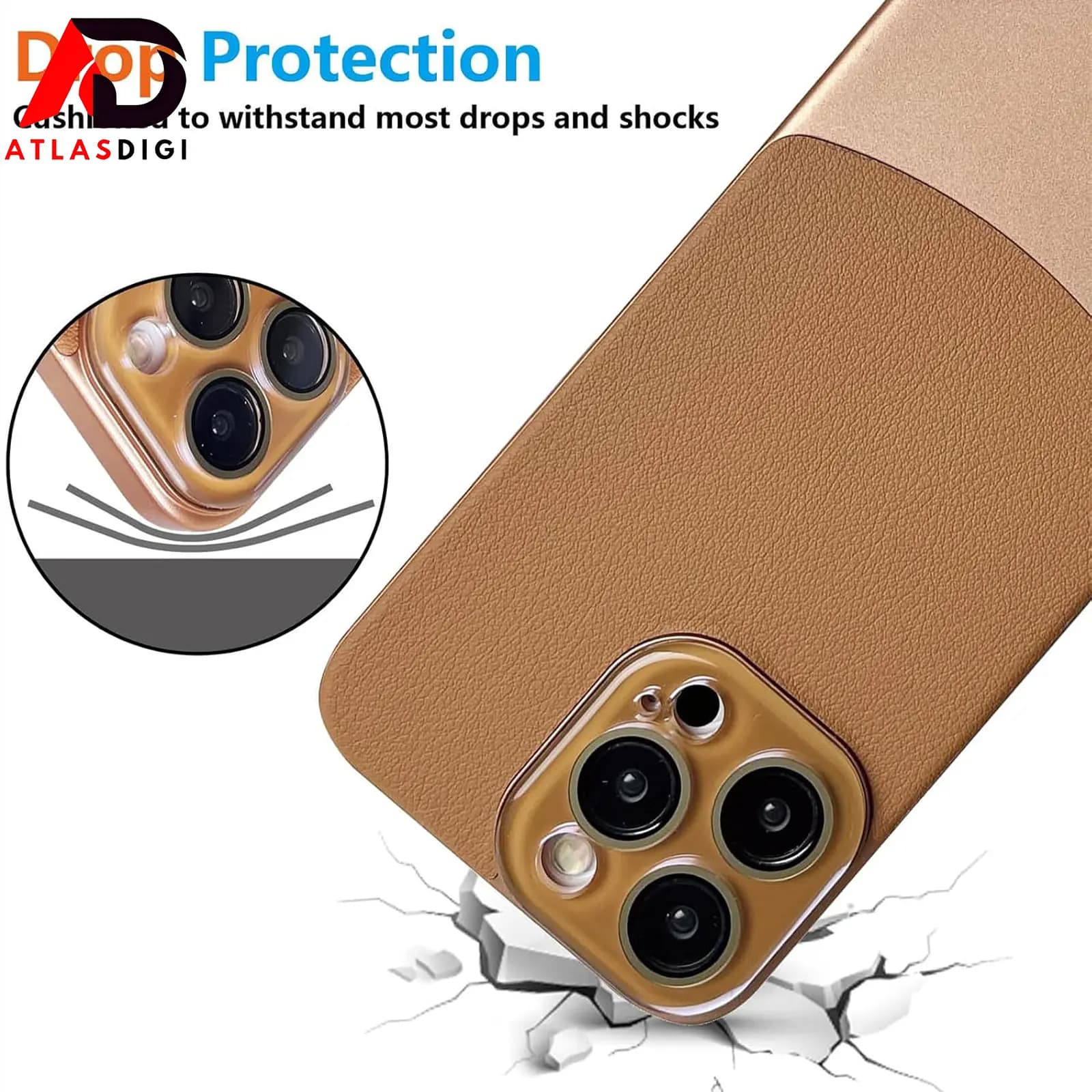 قاب و کاور محافظ چرمی دو رنگ کیسوکو مدل CASEOKO Two-Tone Leather مناسب آیفون iPhone 16 Pro Max مشکی — تصویر ۲