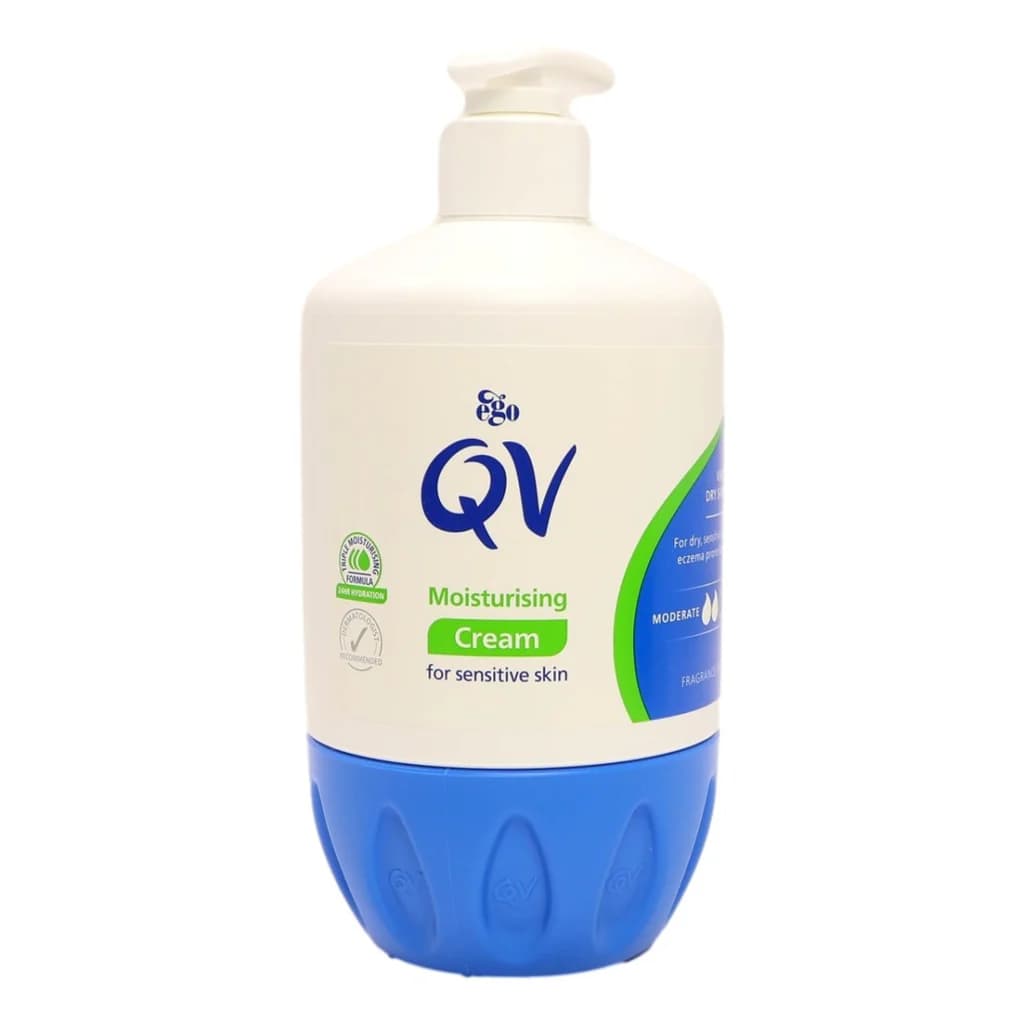کرم مرطوب کننده پمپی پوست خشک و حساس QV