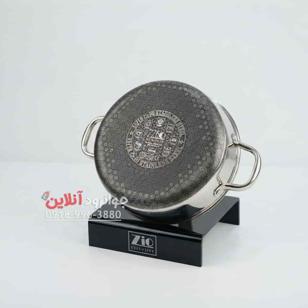 سرویس قابلمه زیو ZCS-1556 استیل 8 پارچه کف لیزری سایز 28 — تصویر ۱۲