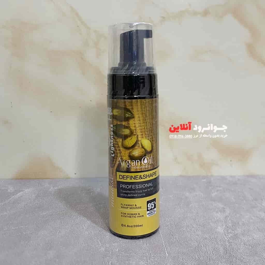 موس مو لایتنس Laightness حاوی روغن آرگان با حجم 200 میل — تصویر ۵