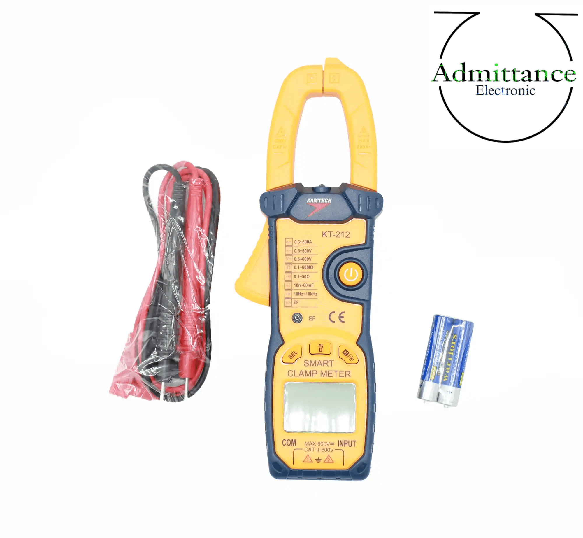 کلمپ مولتی متر دیجیتال KAMTECH کامتک مدل KT-212 — تصویر ۵
