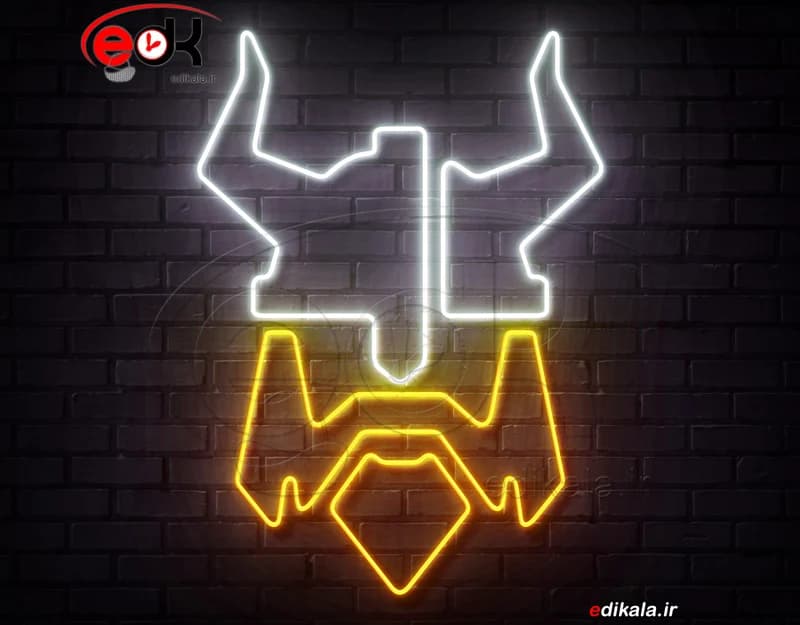 تابلو نئون طرح وایکینگ شماره 1 در ابعاد مختلف +آداپتور+ فایل لایه باز