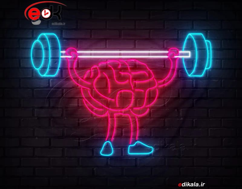 تابلو نئون طرح مغز بدنساز شماره 1 در ابعاد مختلف +آداپتور+ فایل لایه باز