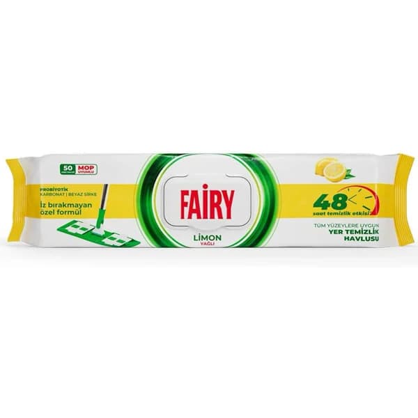 دستمال مرطوب تی فیری 50 عددی