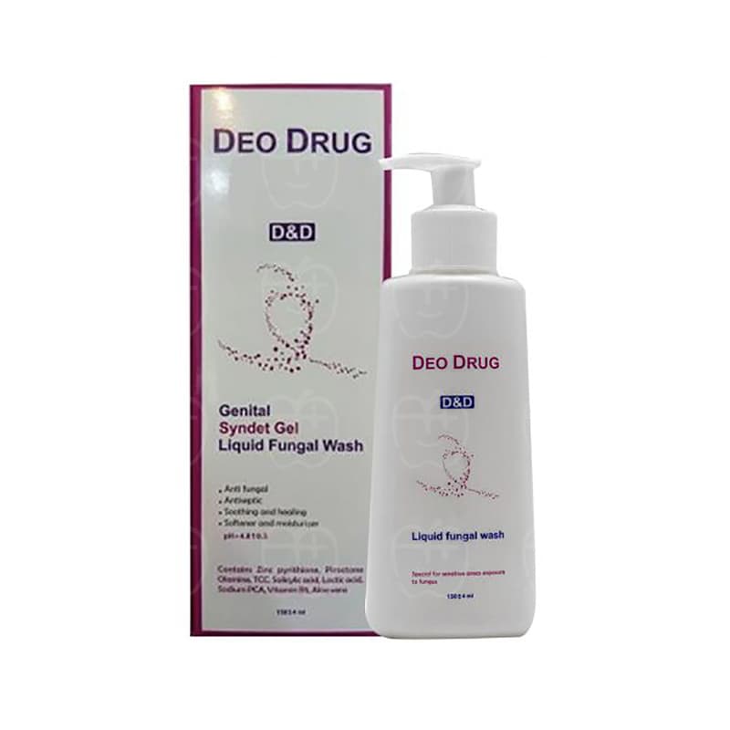 ژل شوینده ضد قارچ دئودراگ / Deodrug مدل آنتی فیونگال سافت واش مناسب برای پوست حساس و مستعد عفونت قارچی حجم ۱۵۰ میلی‌لیتر — تصویر ۲