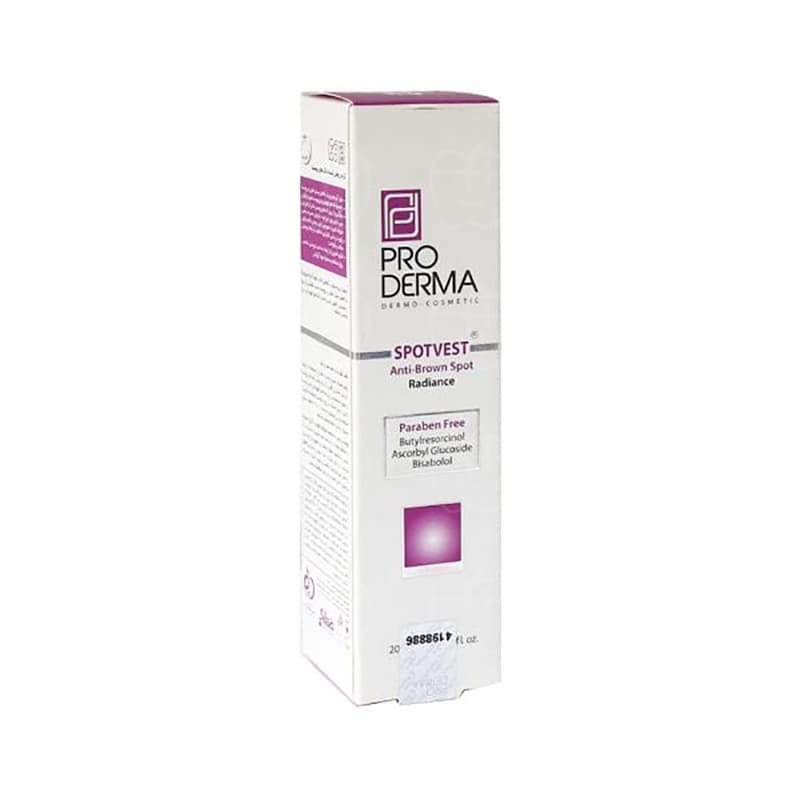 کرم ضد لک و روشن کننده پرودرما / Proderma مناسب برای انواع پوست و رفع لک‌های تیره حجم 30 میلی‌لیتر