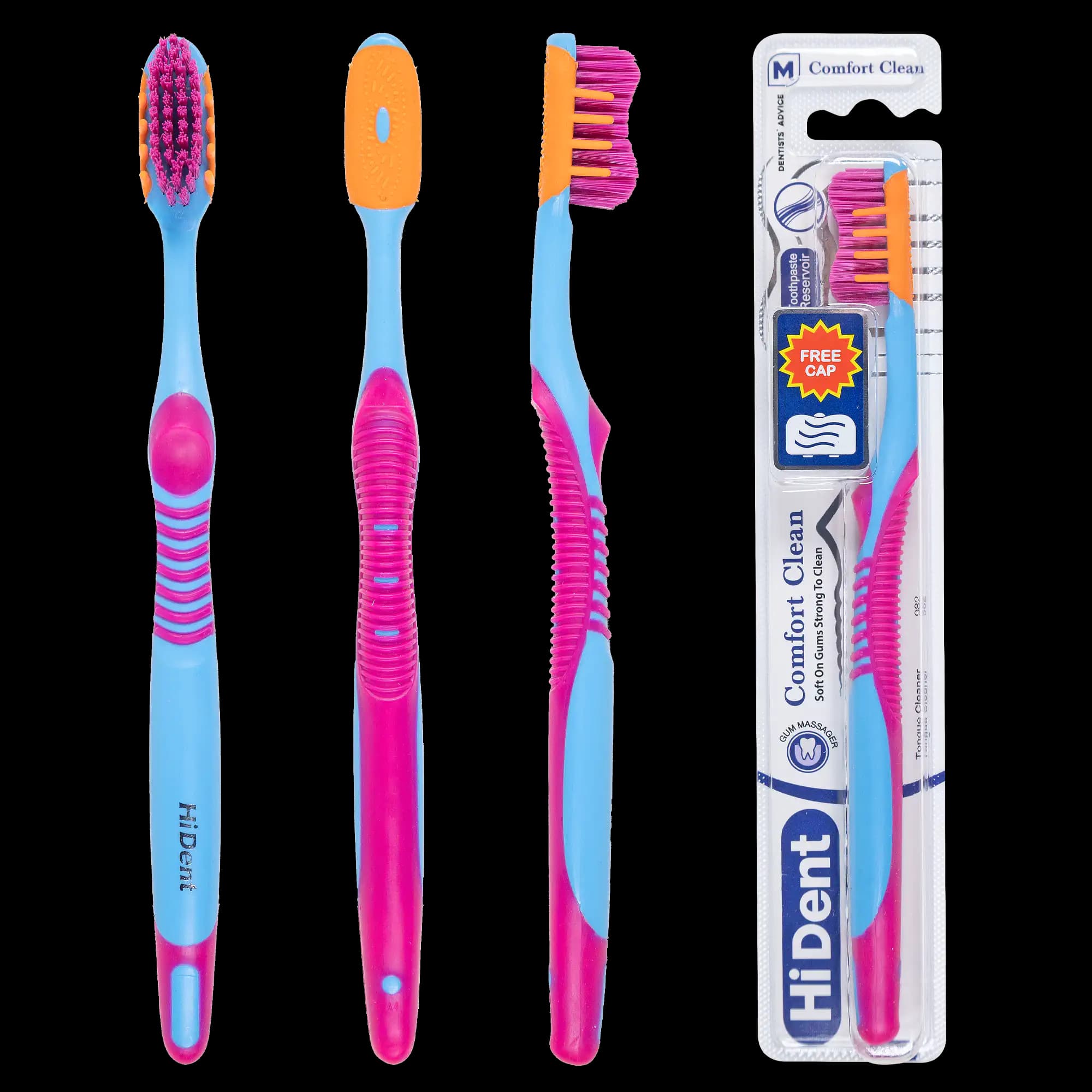 مسواک کامفورت کلین های دنت متوسط کد 982 — تصویر ۷