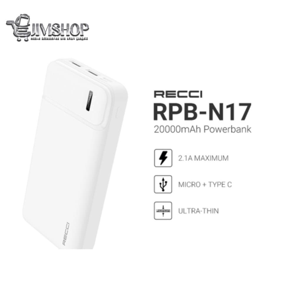 پاوربانک فست شارژ 20000 رسی Recci RPB-N17 Powerbank — تصویر ۶