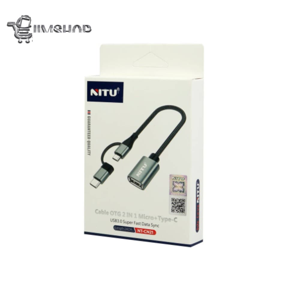 کابل تبدیل Nitu NT-CN21 OTG USB To MicroUSB/Type-C — تصویر ۸
