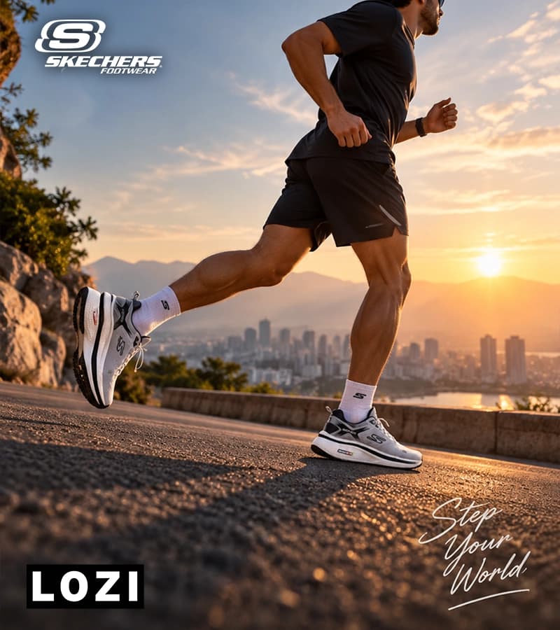 کتانی طبی ورزشی طوسی اسکیچرز Go Run Elevate | مدل 9499 — تصویر ۴