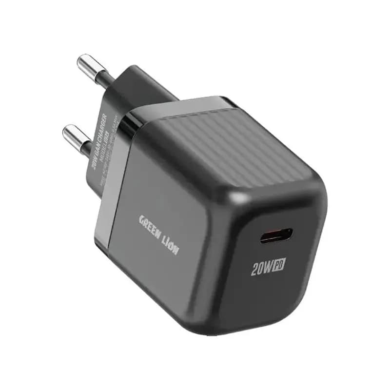 شارژر دیواری GaN گرین لاین 2 پین EU USB-C 20W — تصویر ۳