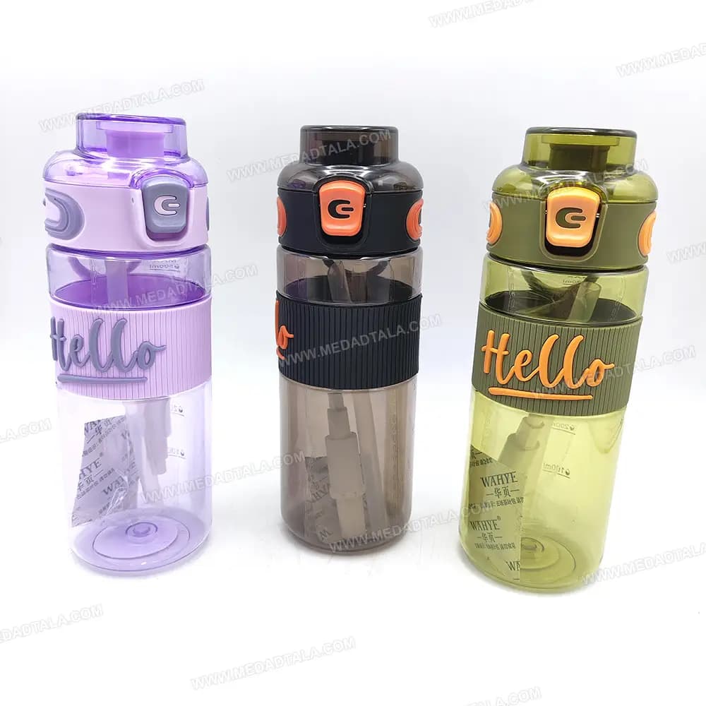 قمقمه نشکن 500 میل دور سیلیکونی Hello JG-005