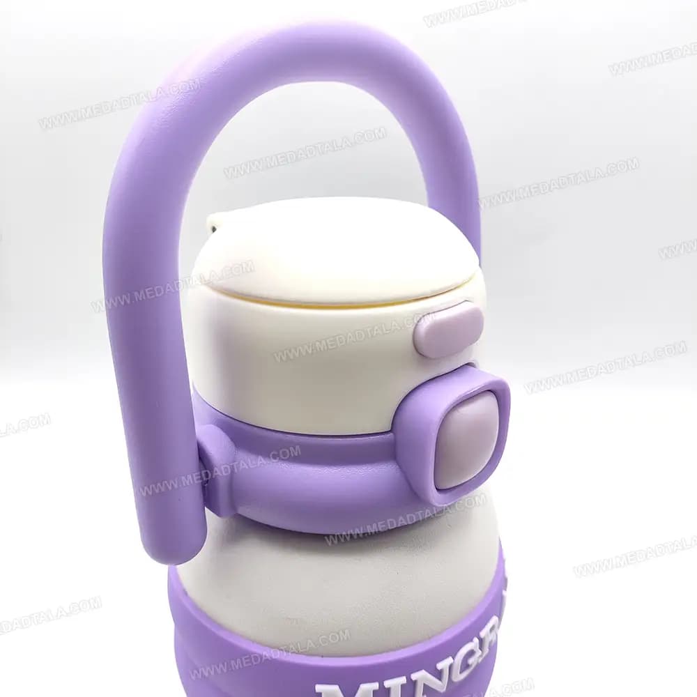 فلاسک (تراول ماگ) استیل 500 میل دو درب MINGRAN MR-8062 — تصویر ۲