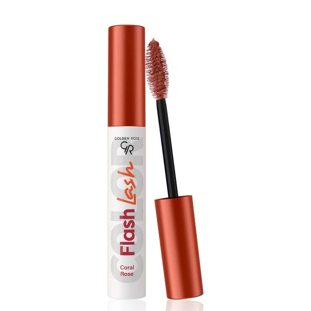ریمل رنگی گلدن رز مدل FLASH LASH شماره 06 CORAL ROSE رنگ رز مرجانی — تصویر ۹