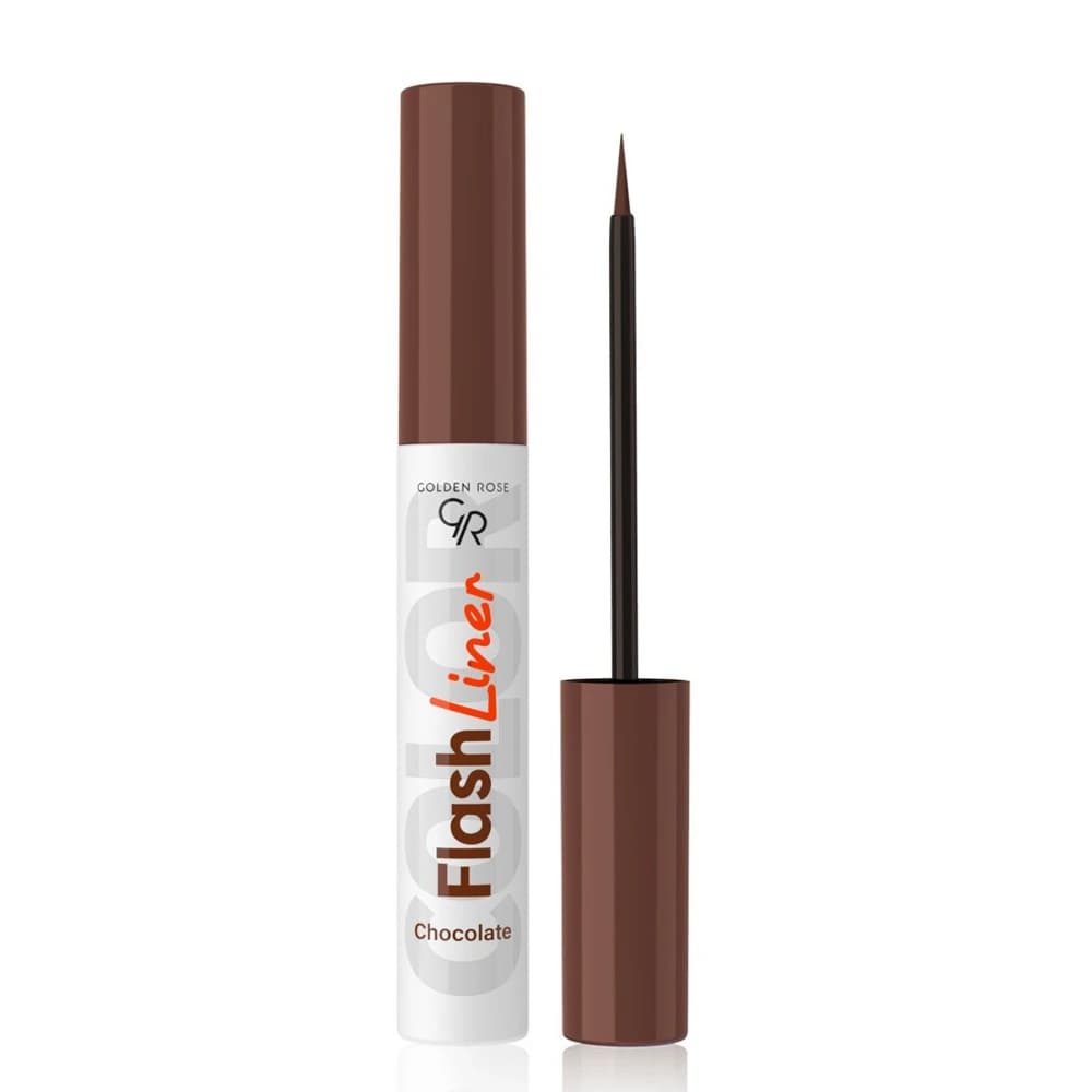 خط چشم رنگی گلدن رز مدل FLASH LINER شماره 111 CHOCOLATE رنگ شکلاتی — تصویر ۹