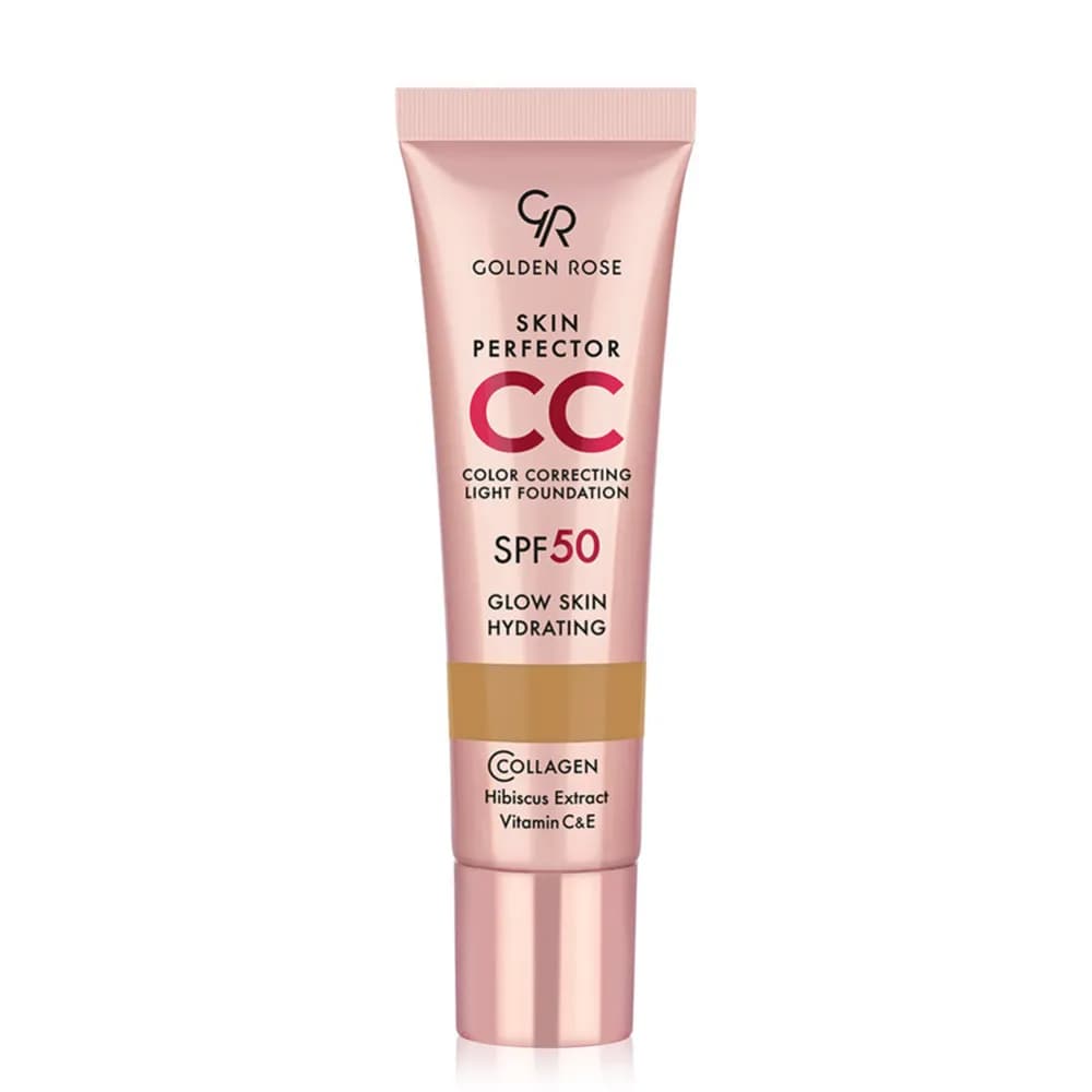 سی سی کرم گلدن رز مدل SKIN PERFECTOR CC شماره 105 CARAMEL رنگ کاراملی حجم 30 میلی‌لیتر