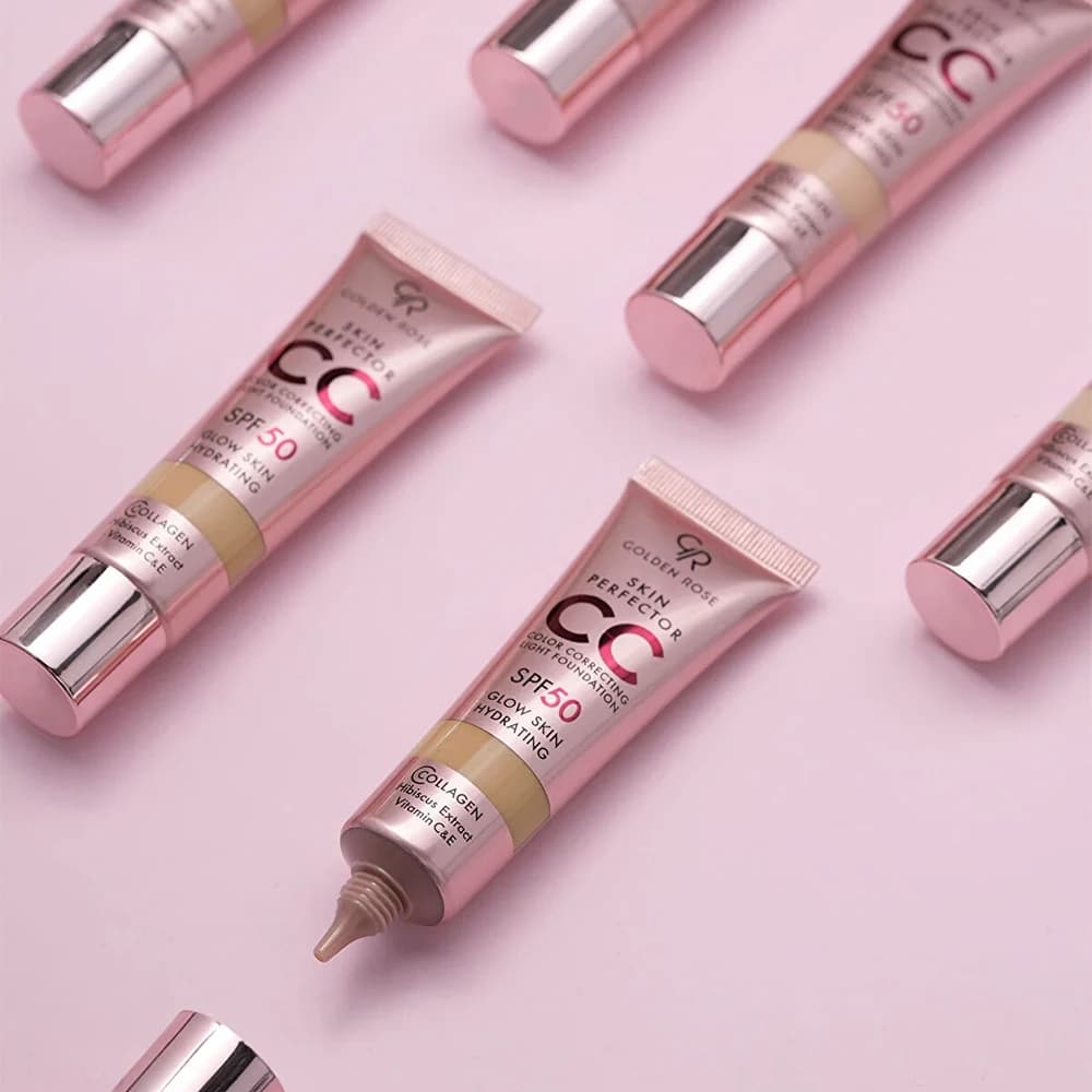 سی سی کرم گلدن رز مدل SKIN PERFECTOR CC شماره 105 CARAMEL رنگ کاراملی حجم 30 میلیلیتر — تصویر ۵