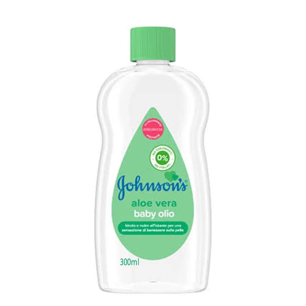 روغن بدن کودک جانسون اروپا مدل aloe vera حجم 300 میلی‌لیتر