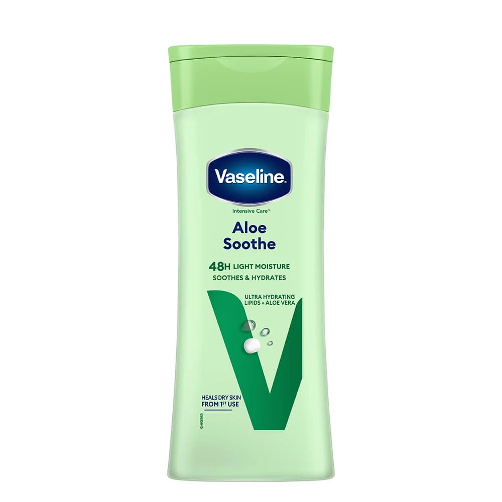 لوسیون بدن وازلین مدل Aloe Soothe حجم 400 میلی‌لیتر