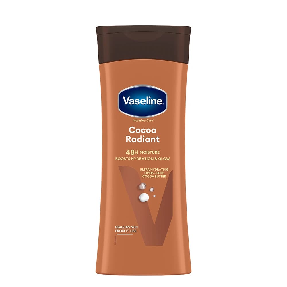 لوسیون بدن وازلین مدل Cocoa Radiant حجم 400 میلی‌لیتر — تصویر ۳