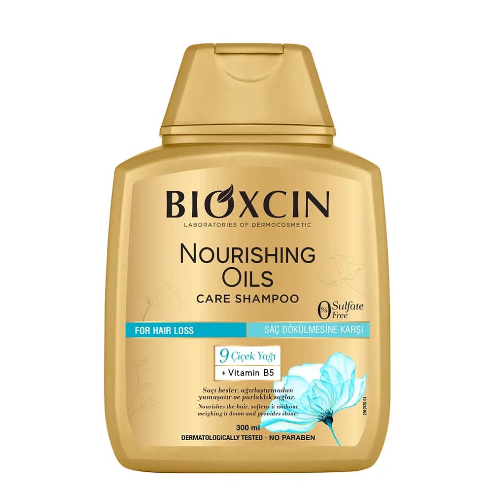 پک 3 عددی شامپو ترمیم‌کننده و مغذی بیوکسین مدل NOURISHING OILS فاقد سولفات مناسب موهای خشک و آسیب‌دیده حجم 3×300 میلی‌لیتر — تصویر ۹