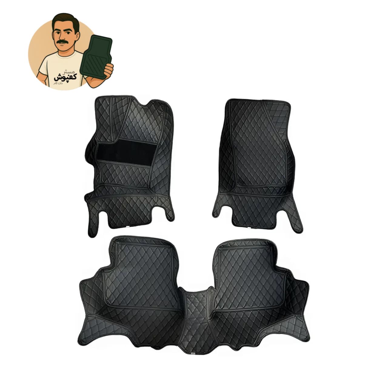 کفپوش 6 بعدی مدل گلدوزی مزدا 3 NEW — تصویر ۵