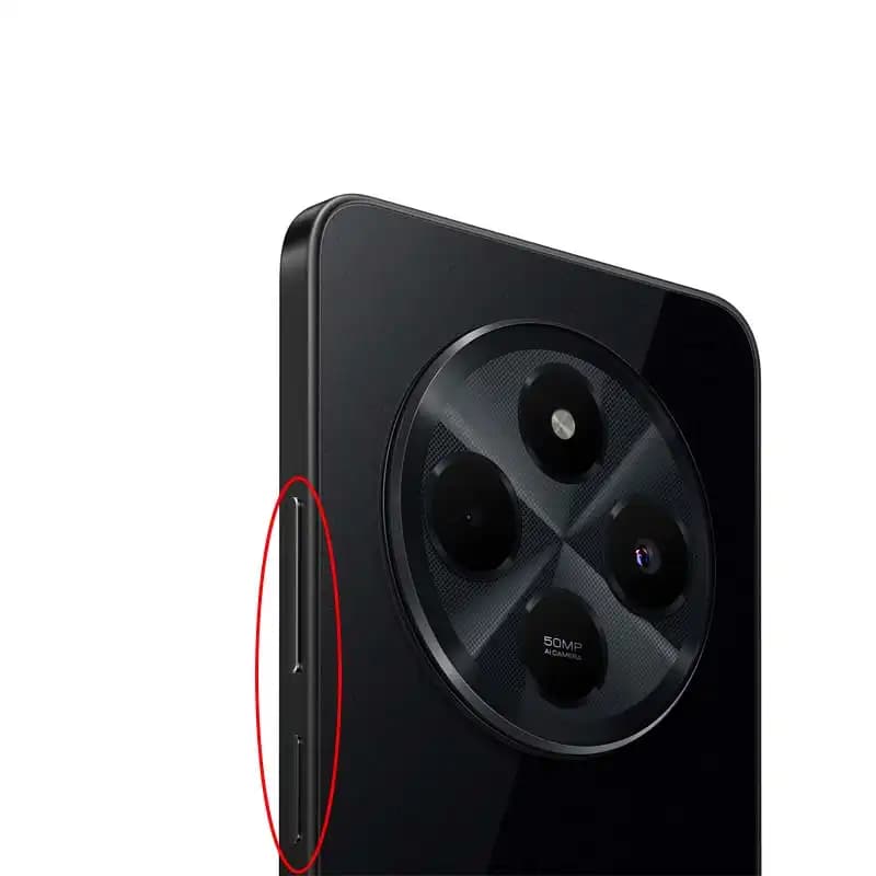 دکمه پاور و ولوم شیائومی ردمی Xiaomi Redmi 14C — تصویر ۲