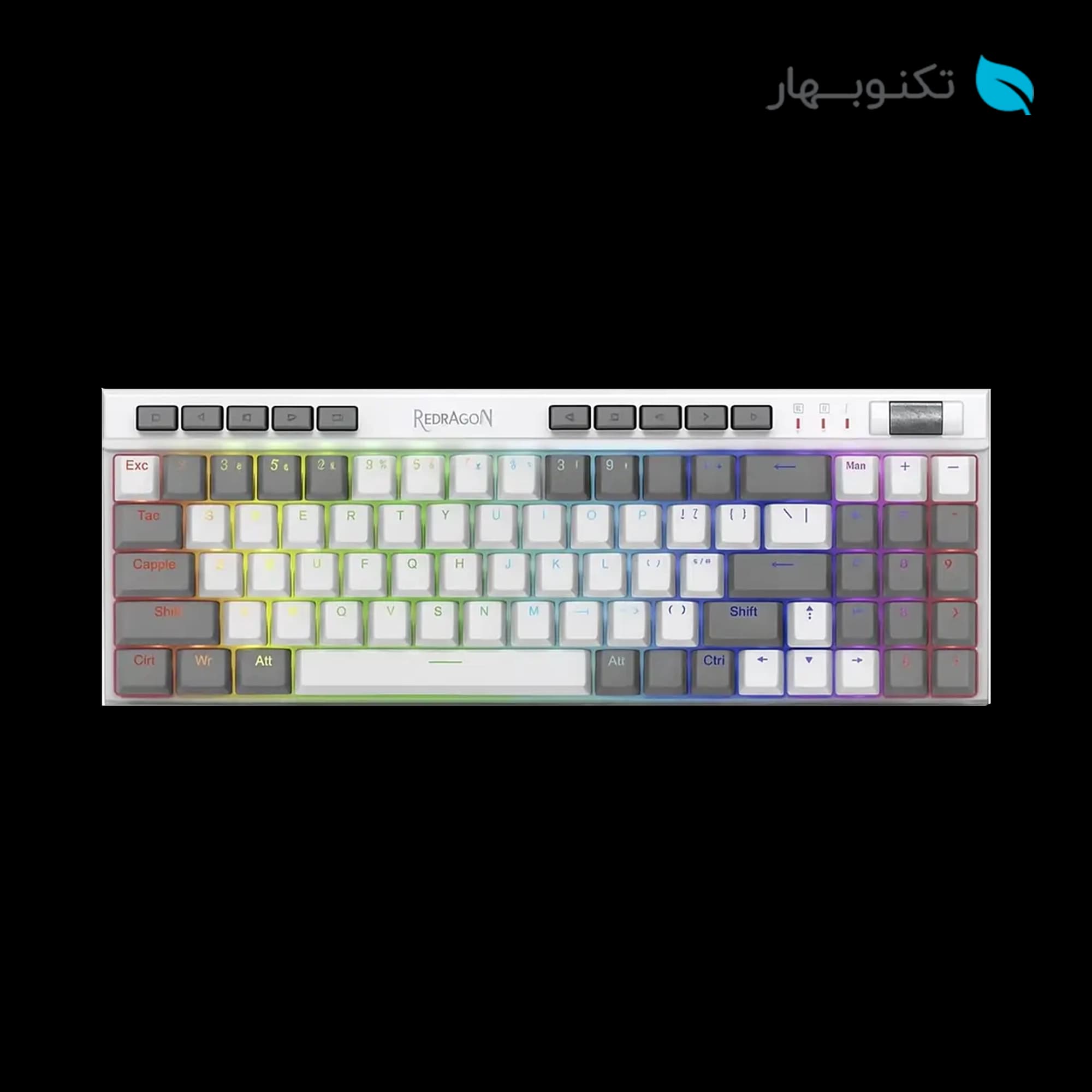 کیبورد گیمینگ REDRAGON مدل MAGIC-WAND SE K655WG-RGB — تصویر ۲