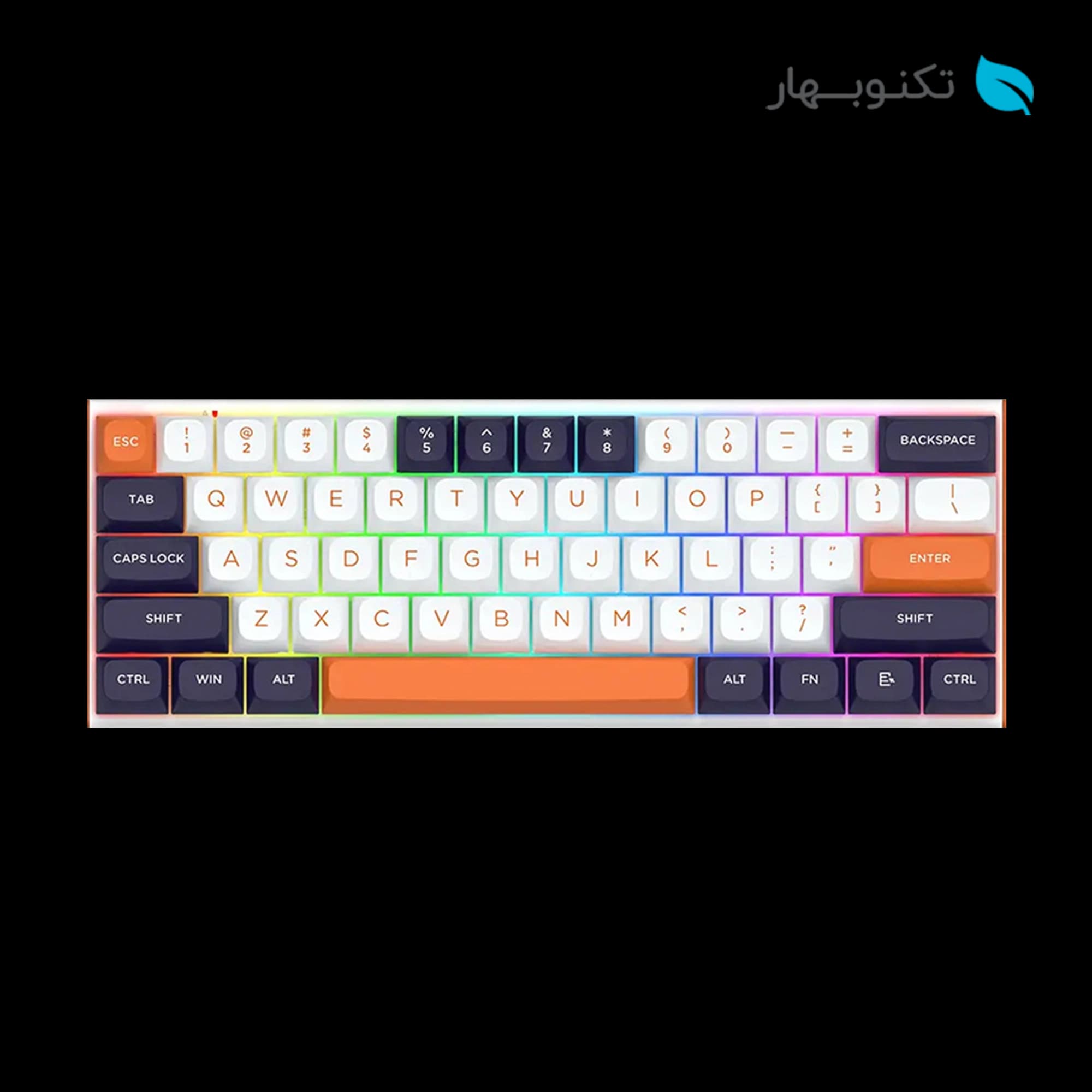 کیبورد گیمینگ REDRAGON مدل FIDD K683WBO-RGB-M