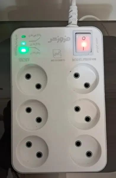 محافظ برق 6 خانه کابل 1.8 متری فروزش مدل FR600 — تصویر ۱۲