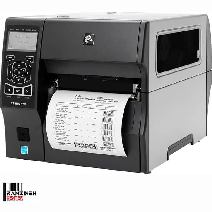 لیبل پرینتر صنعتی Zebra ZT420 300dpi — تصویر ۶