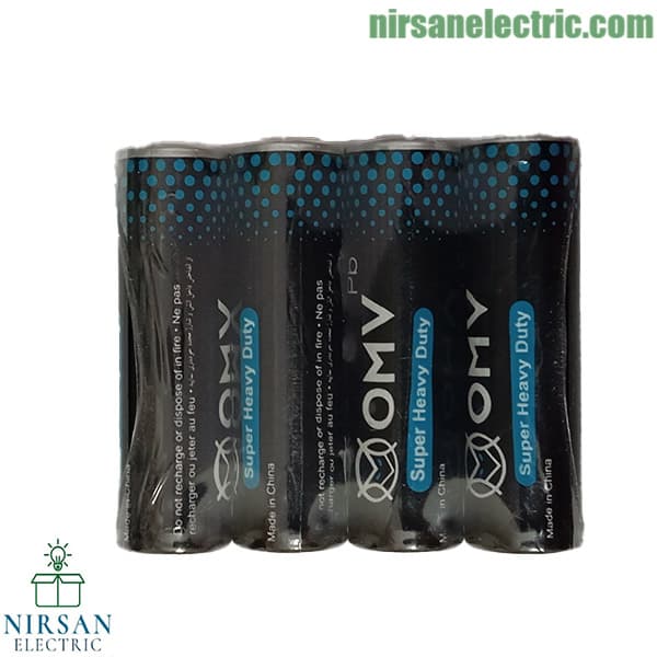 باتری قلمی(AA) OMV مدل Super Heavy Duty (4عددی) — تصویر ۳