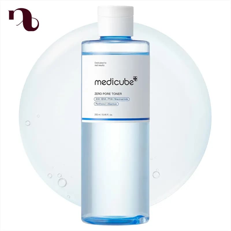تونر کوچک کننده منافذ مدی کیوب 250 میل مدل Zero Pore Toner — تصویر ۳