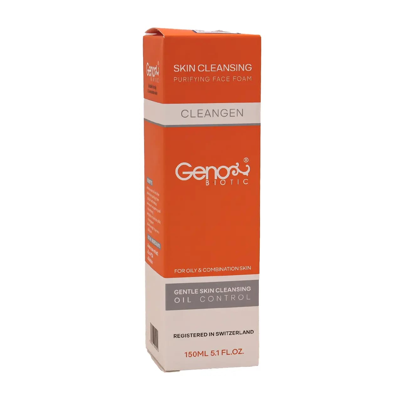 فوم شستشوی صورت پوست چرب ژنوبایوتیک 150 گرم — تصویر ۵
