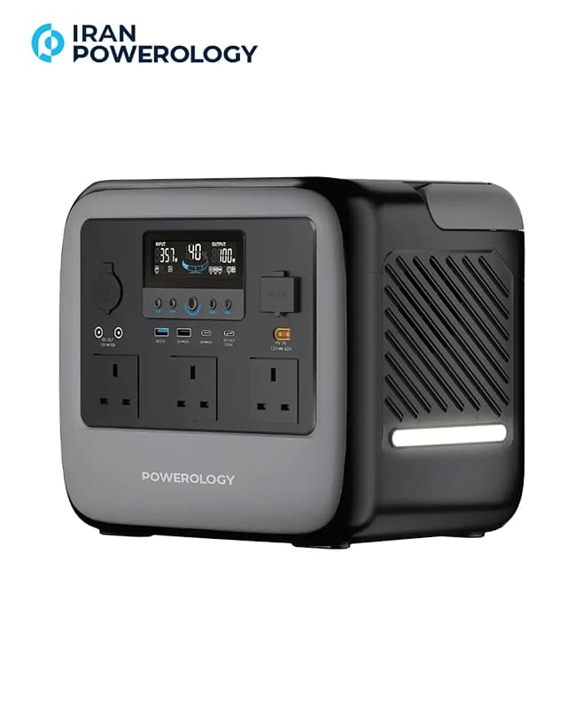 پاور استیشن 1200 وات پاورولوژی Powerology Pater III Portable Power Station 1200W PWGC1200GY
