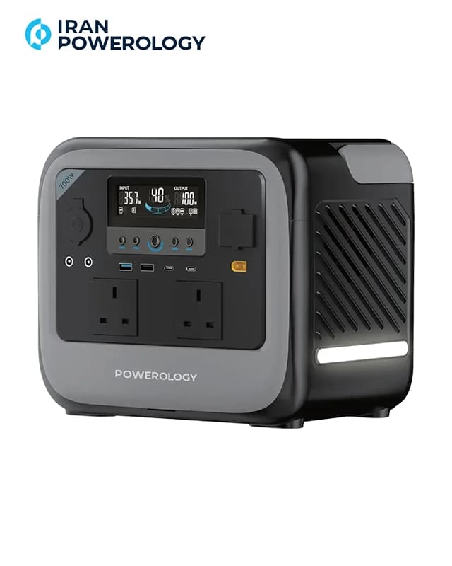 پاور استیشن 700 وات پاورولوژی Powerology Pater II Portable Power Station 700W PWGC700GY