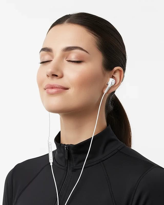 هندزفری سیمی پاورولوژی Powerology Type-C Stereo Earphones PWTYPECWH — تصویر ۲