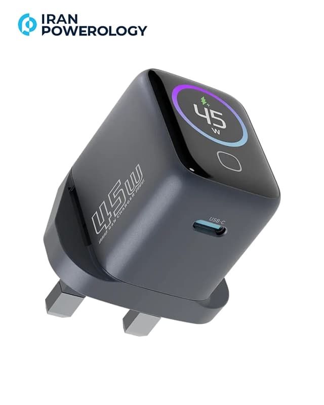 شارژر دیواری 45 وات پاورولوژی Powerology Voltflow 45W Wall Charger PWCUQC069