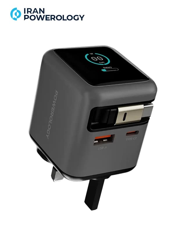 شارژر 70 وات پاورولوژی Powerology Halo 70W Charger PWCUQC051