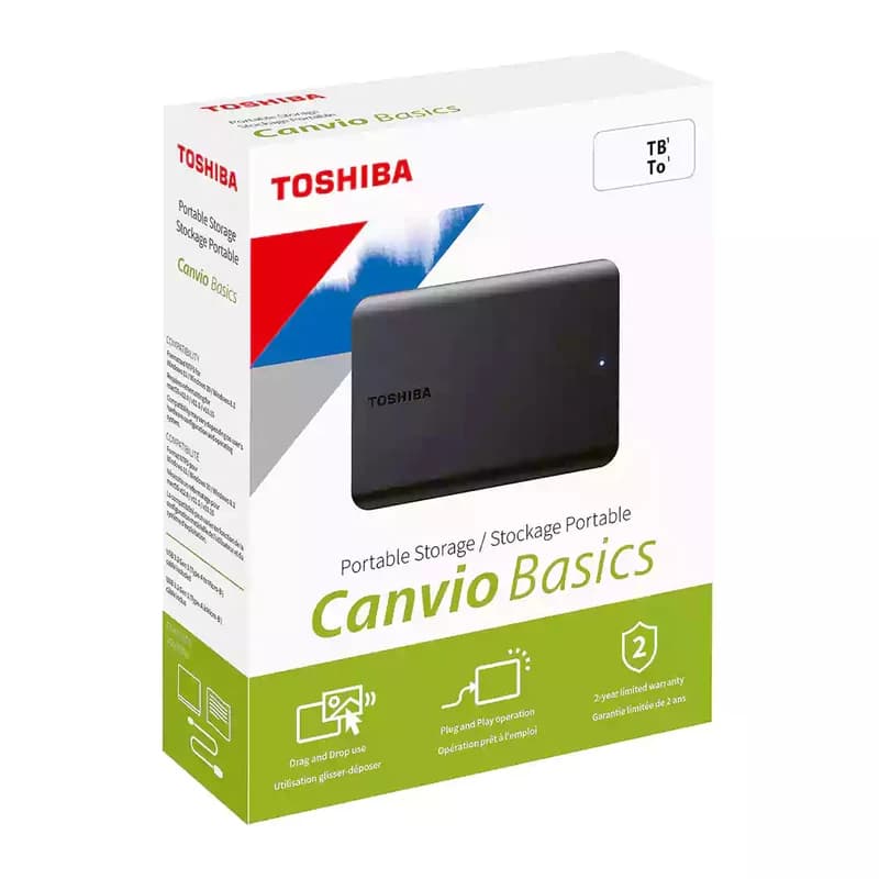 هارد اکسترنال توشیبا مدل Canvio Basics USB3.0 ظرفیت یک ترابایت — تصویر ۴